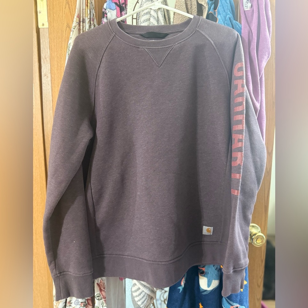 Carhartt WoMen's Dark Purple Crewneck Sweater